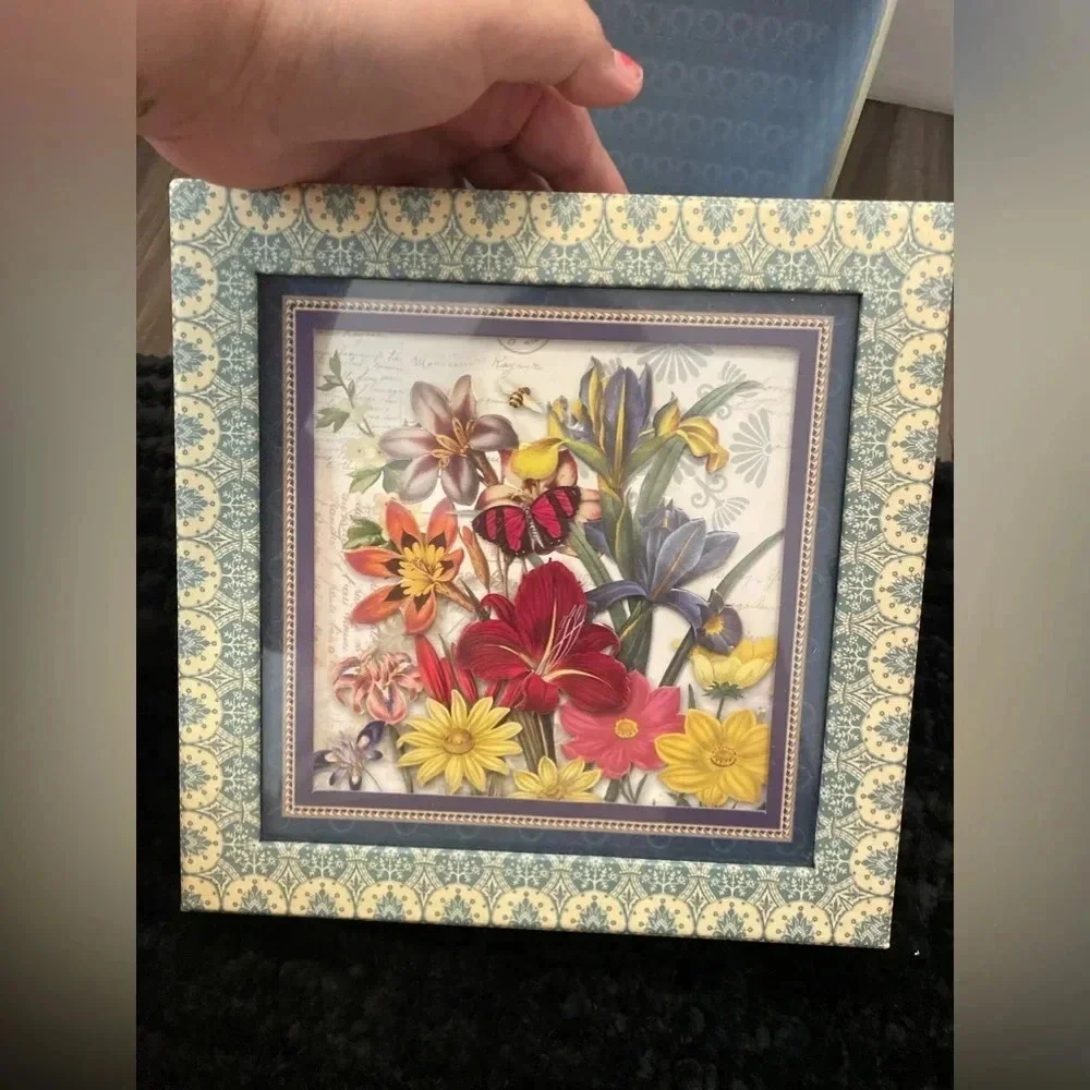 Punch studio floral gift box with lid